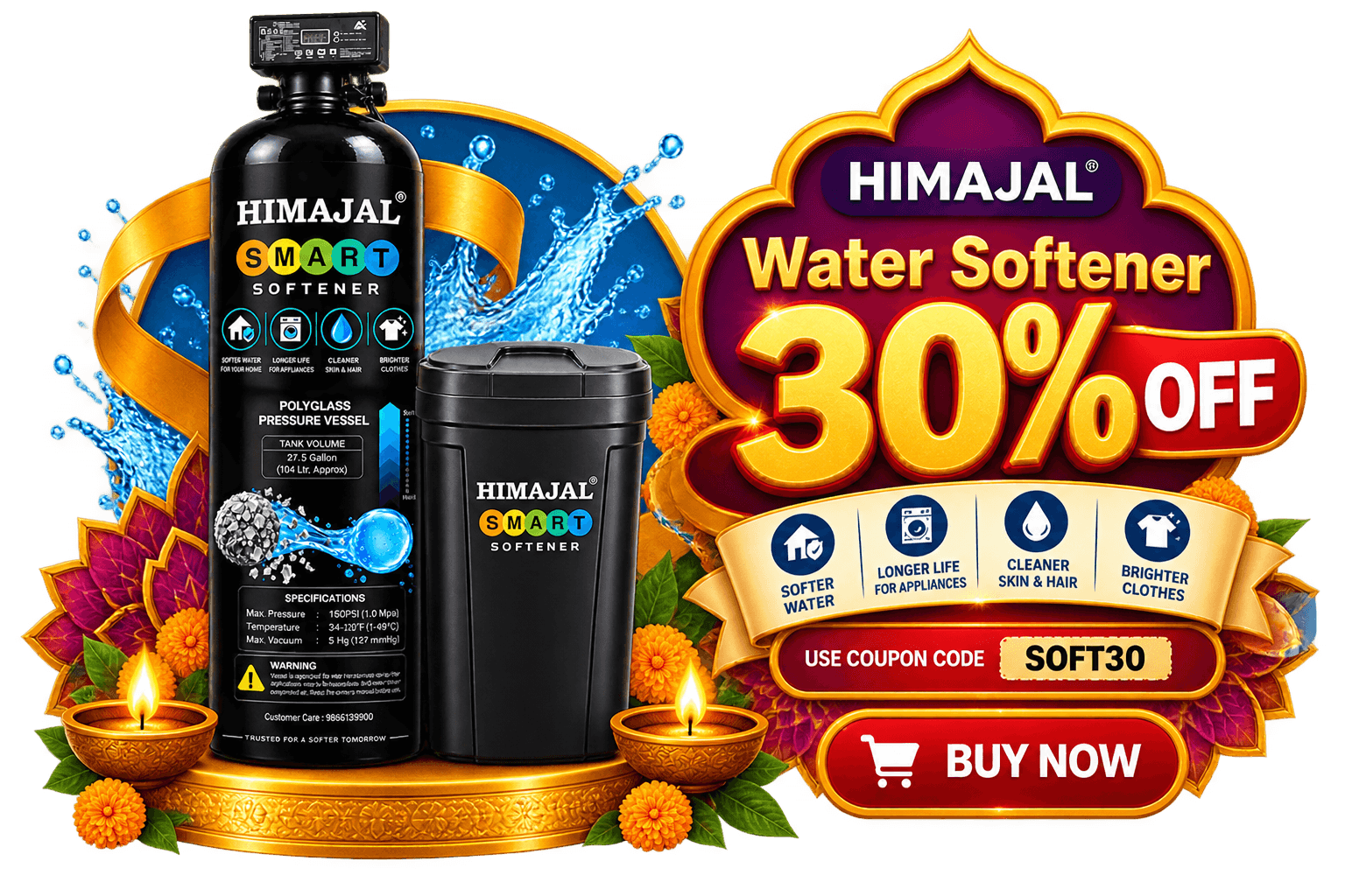 Water Softener — 30% off in the HIMAJAL Dasara Deepavali Sale
