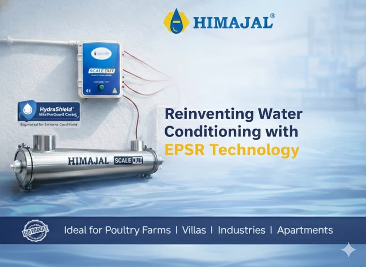 Himajal Scaleout with Advanced EPSR Technology Intelligent Water Conditioning. Built for India.